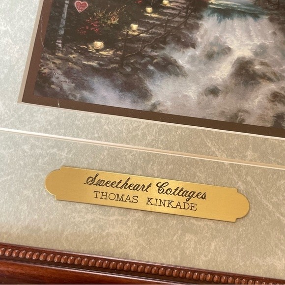 Thomas Kinkade Sweetheart Cottages Matted and Framed Accent Print with COA - Picture 4 of 13